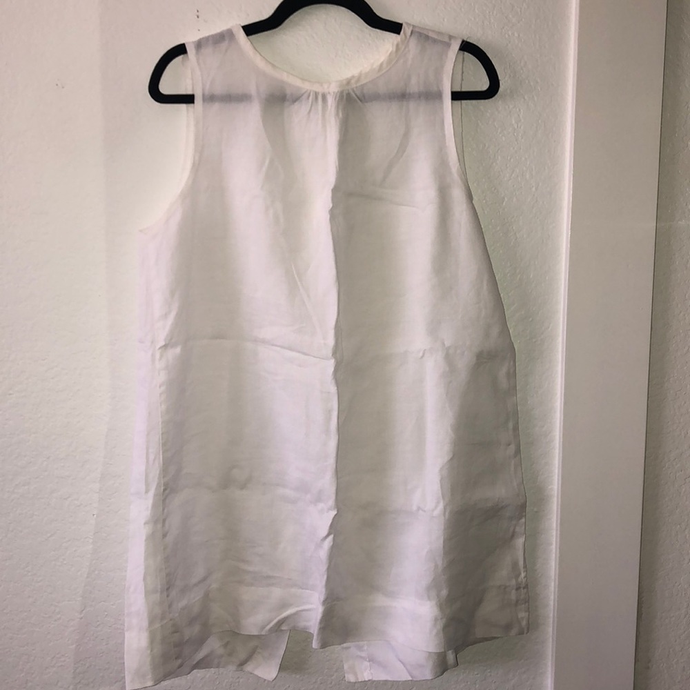 Flowy White Tank